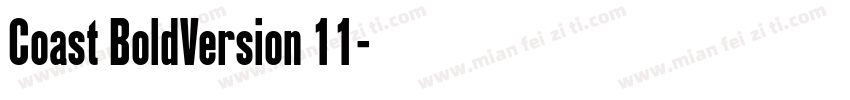 Coast BoldVersion 11字体转换